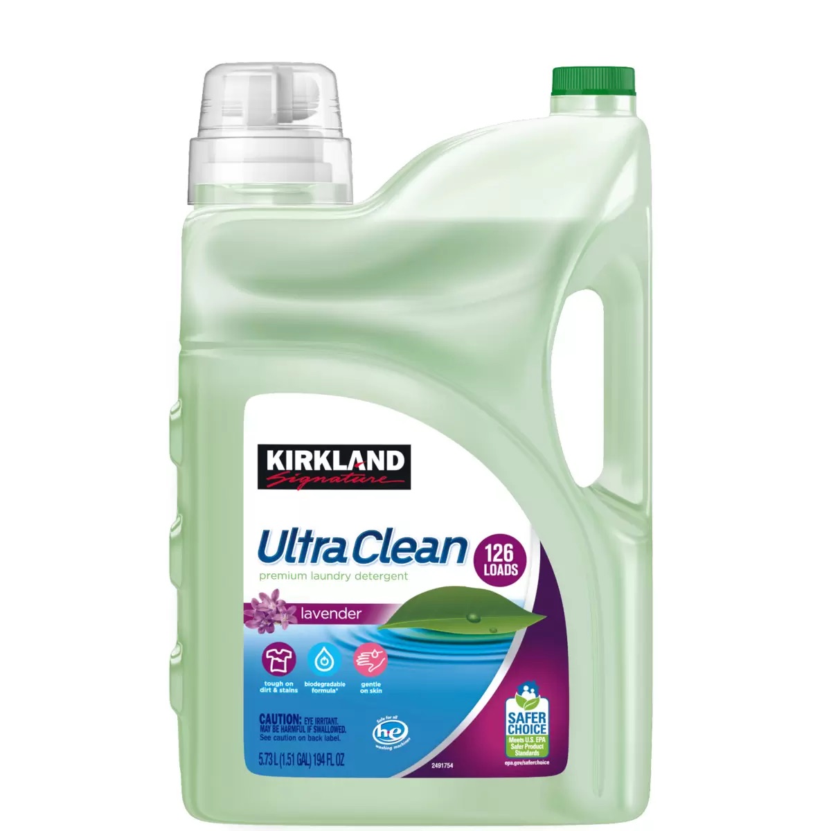 カークランドシグネチャー エコフレンドリー 液体洗濯洗剤 5.7L 126回 Kirkland Signature Environmentally Responsible Liquid Laundry Detergent 5.7L 126Loads