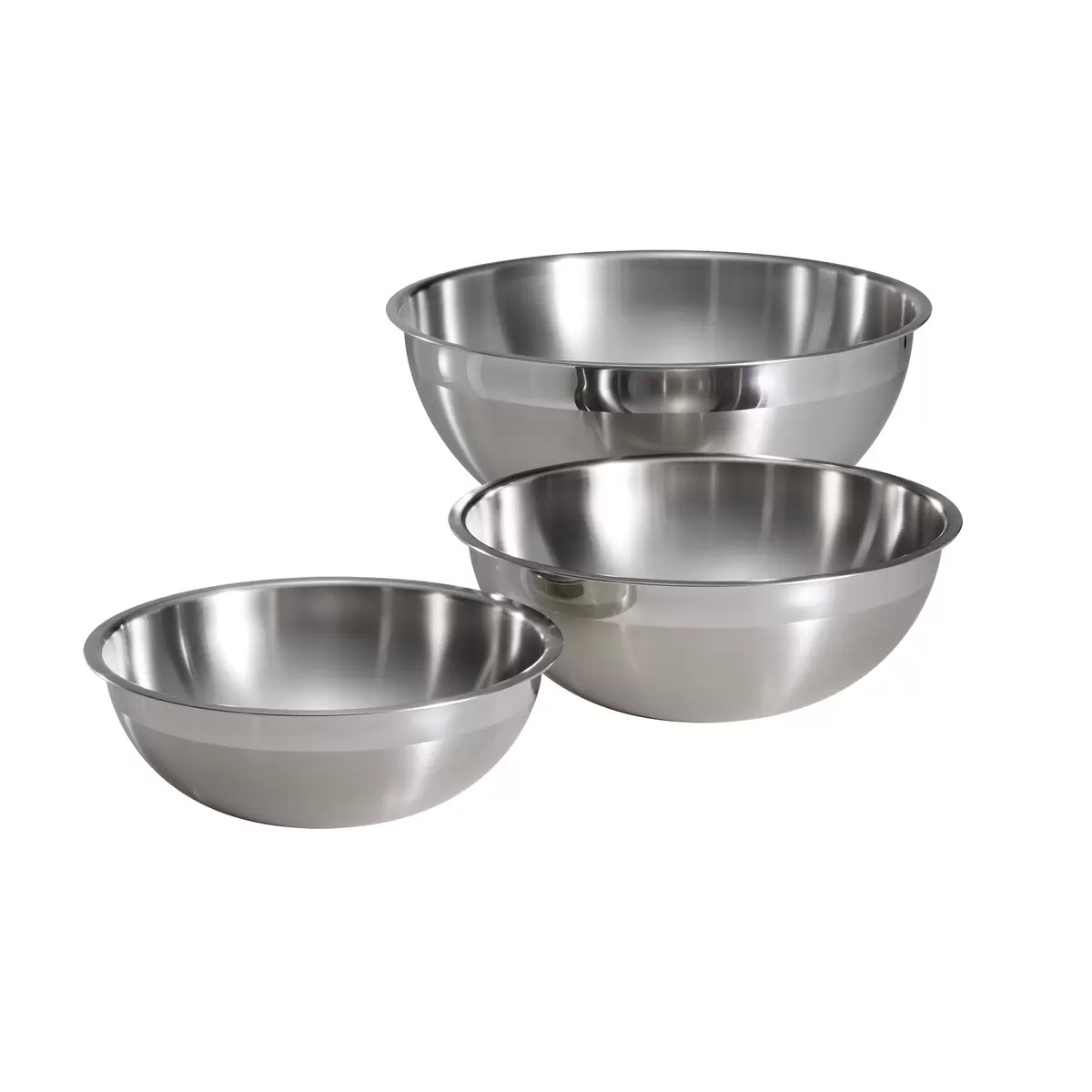 トラモンティーナ ミキシングボウル 3個セット ステンレス製18-10 Tramontina Stainless Steel Mixing bowls